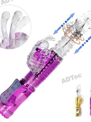 Rechargeable Jack Rabbit Thrusting Dildo Vibrator (1)