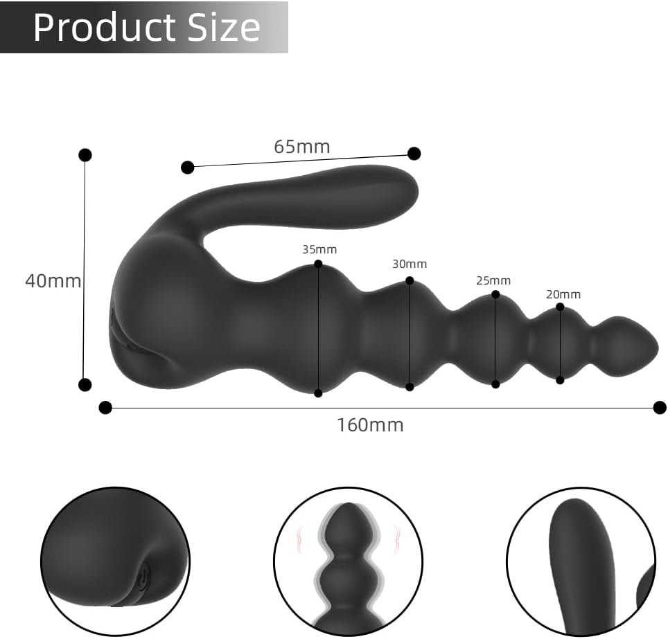 Wireless Remote Control 10-frequency Vibration Anal Plug Prostate Massager For Male & Female 2