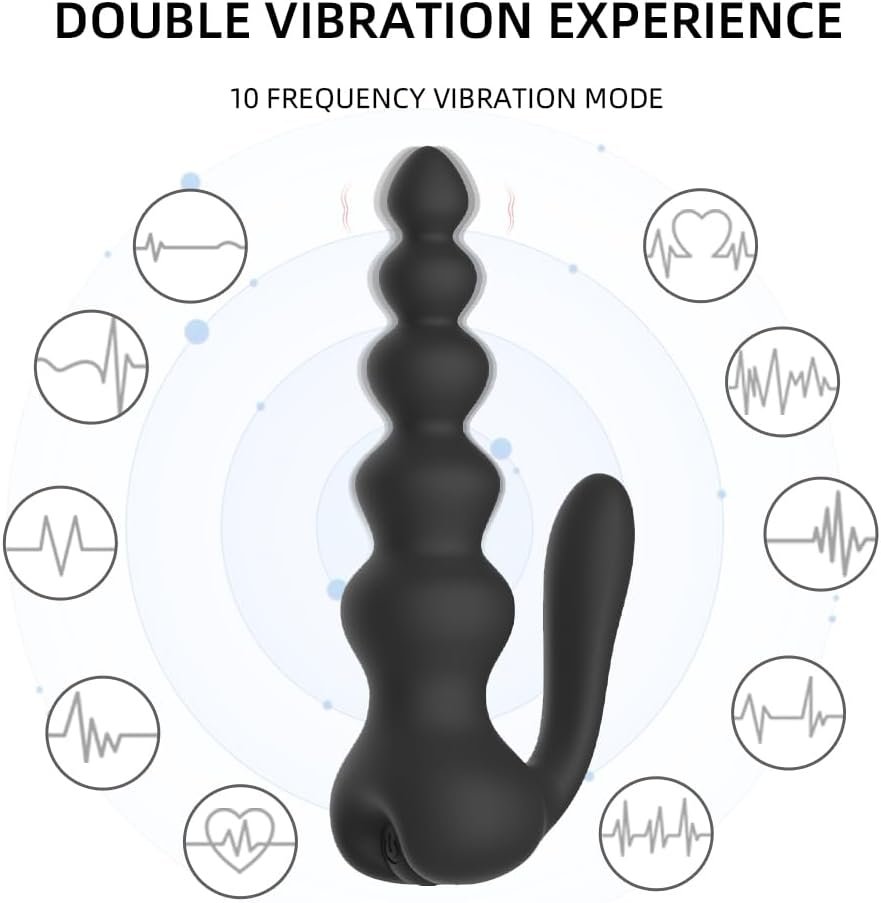 Wireless Remote Control 10-frequency Vibration Anal Plug Prostate Massager For Male & Female 3