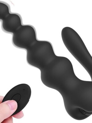 Wireless Remote Control 10-frequency Vibration Anal Plug Prostate Massager For Male & Female