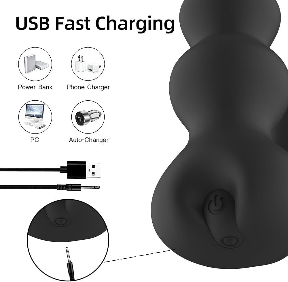 Wireless Remote Control 10-frequency Vibration Anal Plug Prostate Massager For Male & Female 4